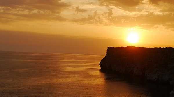 Atardecer desde Cova d'en Xoroi