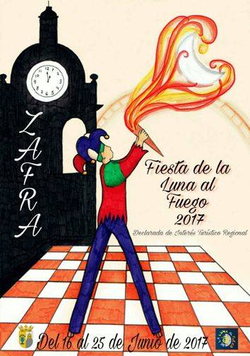 Cartel 2017 Fiesta de la Luna al Fuego de Zafra
