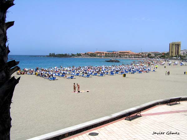Playa de las Vistas en el sur de Tenerife